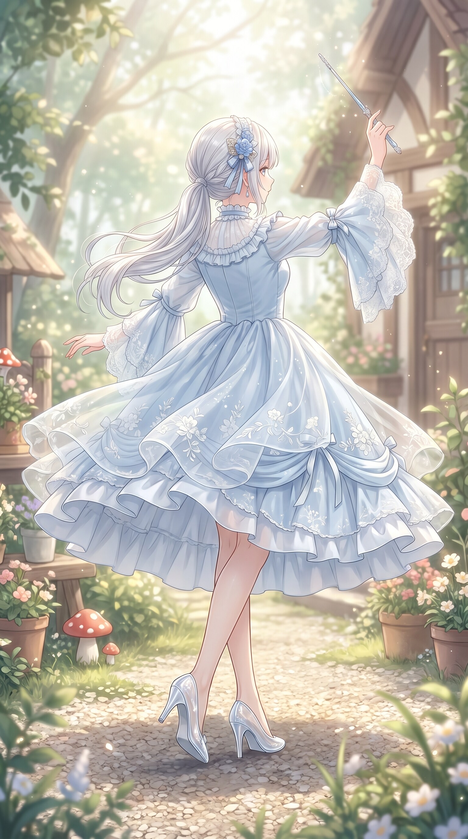 蒼紗舞踏の庭 | の人気AIイラスト・グラビア