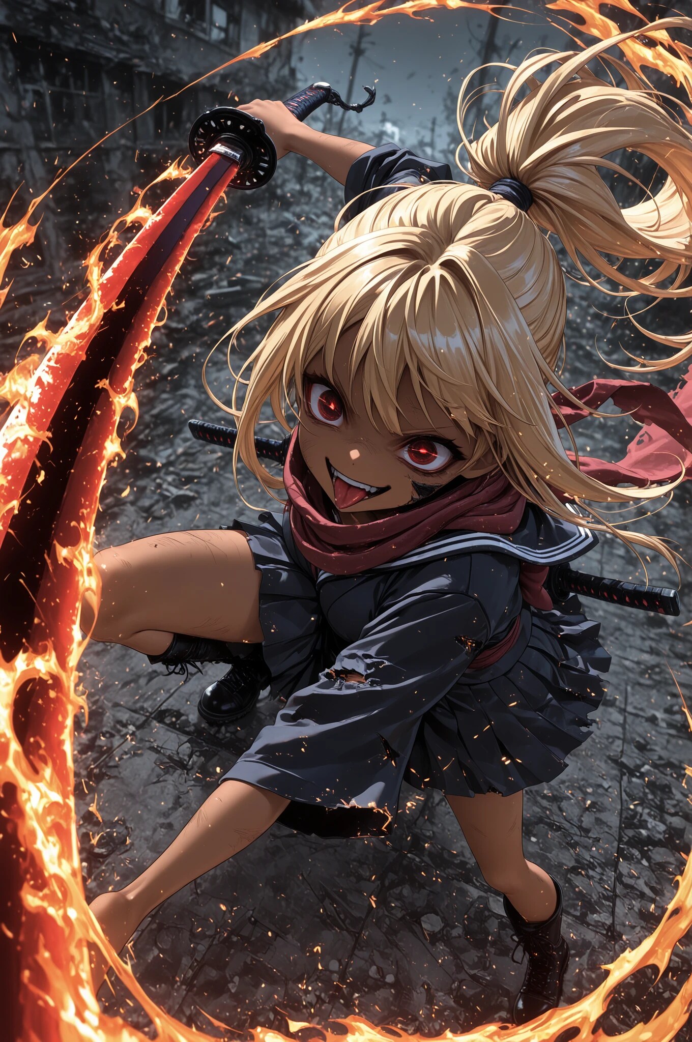 ギャルは戦闘狂 | の人気AIイラスト・グラビア