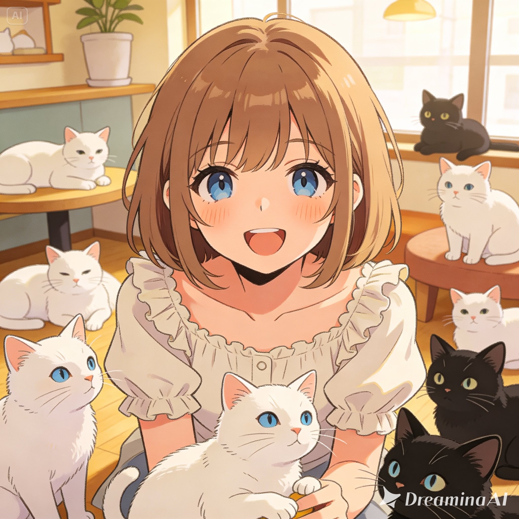 白黒猫さんの日 | の人気AIイラスト・グラビア