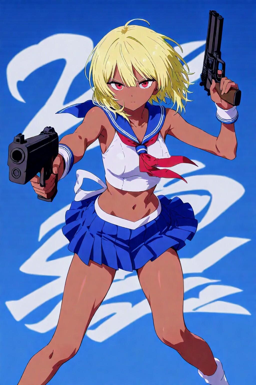 ノースリセーラー二丁拳銃