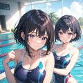 黒髪ショート＆水着女の子成分を補給する為に 2枚目