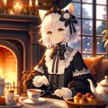 Twilight Whispers in Feline Grace | たそがれのささやきとネコの優雅 2枚目