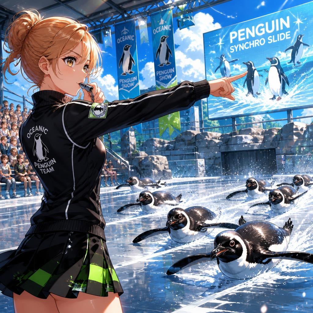 ペンギン腹ショー