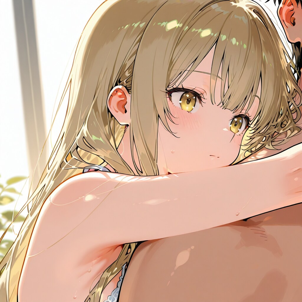 後ろから抱きしめる