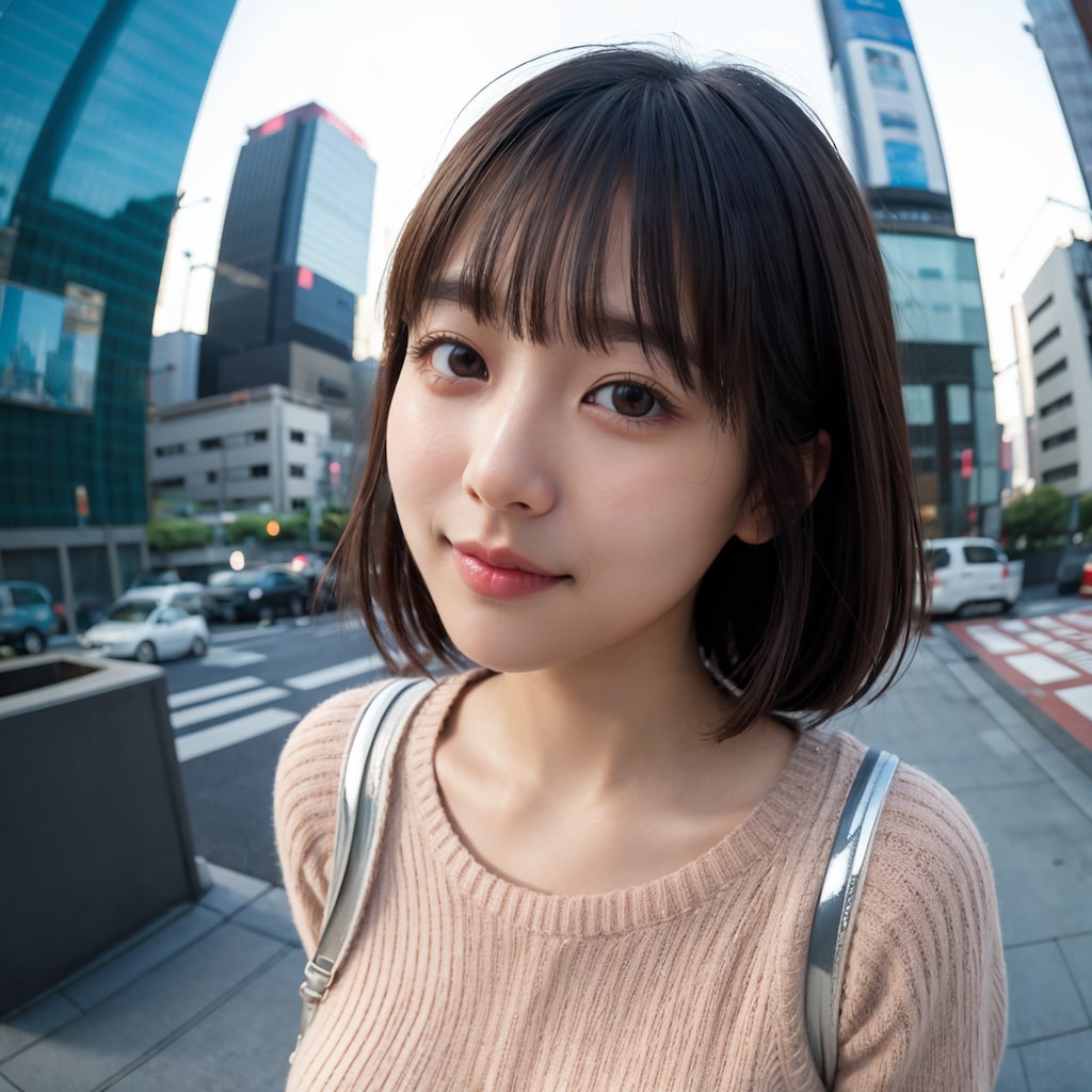 魚眼レンズ顔アップ 4/11