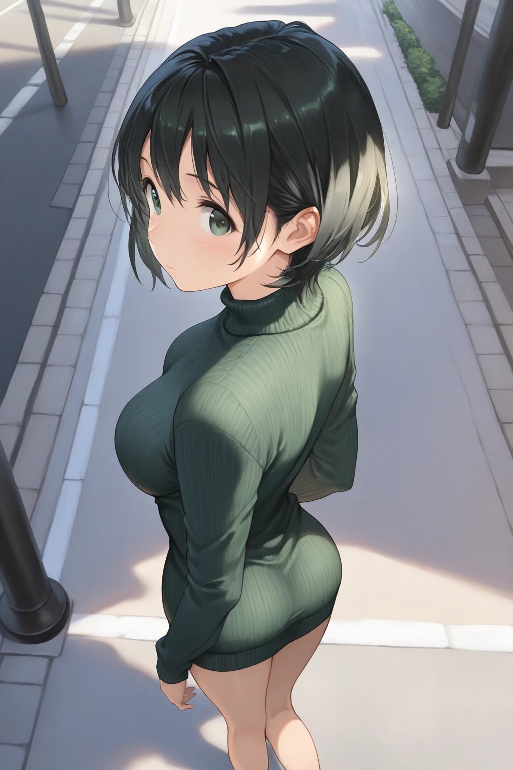 セーターのお尻