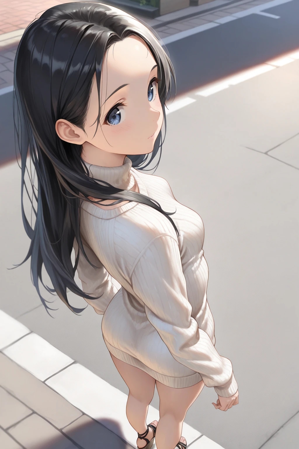 セーターのお尻