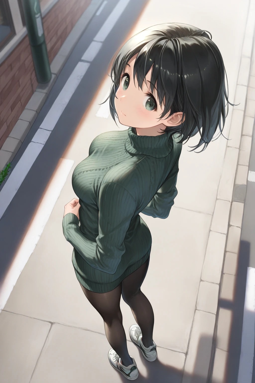 セーターのお尻