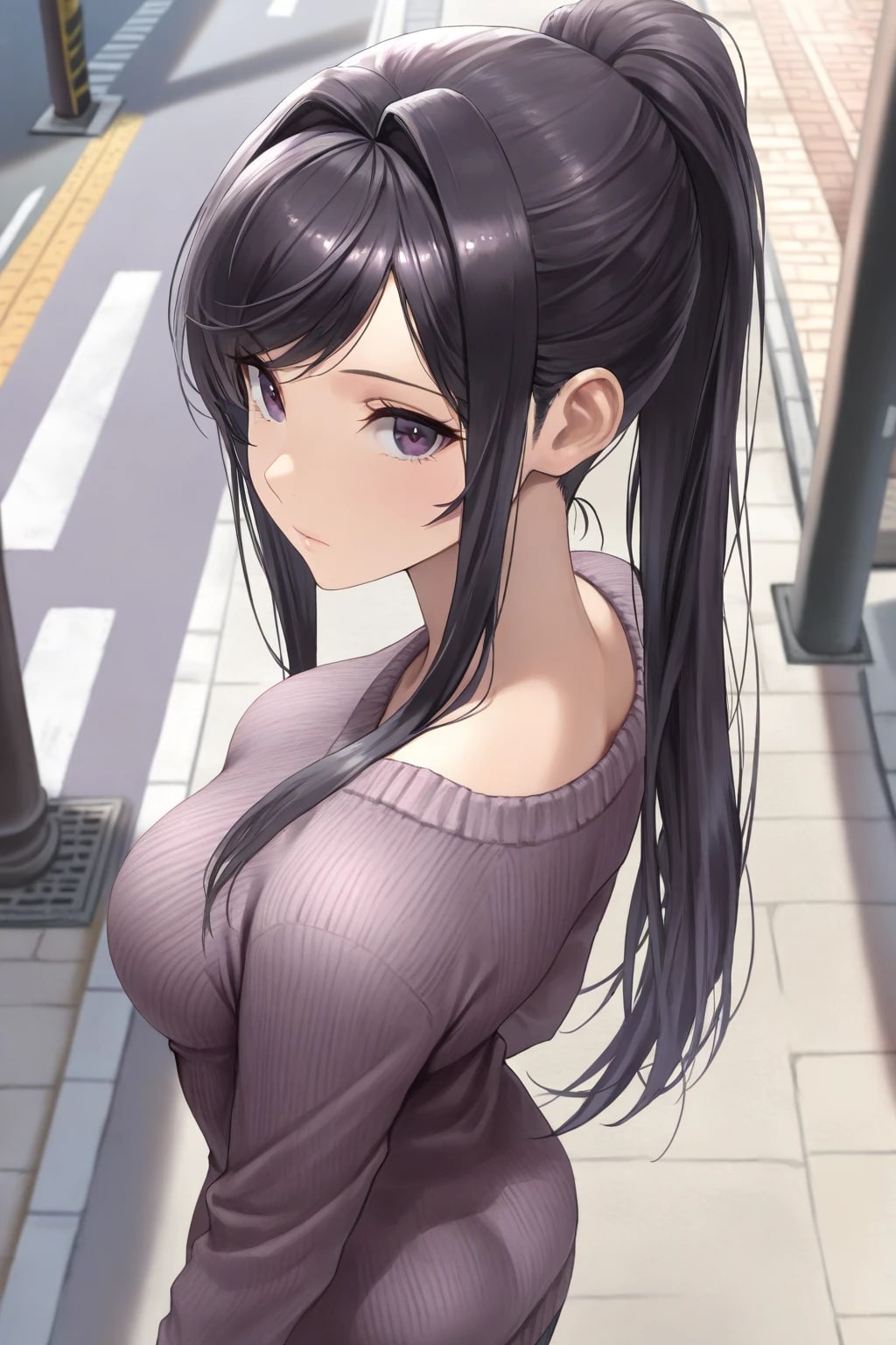 セーターのお尻