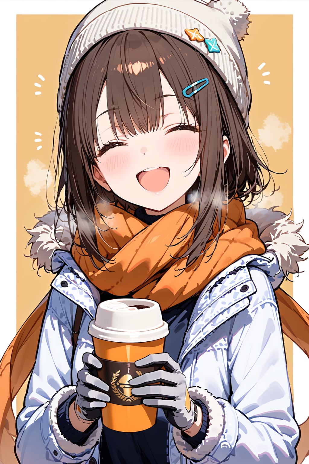 寒い日に温かい飲み物 | の人気AIイラスト・グラビア