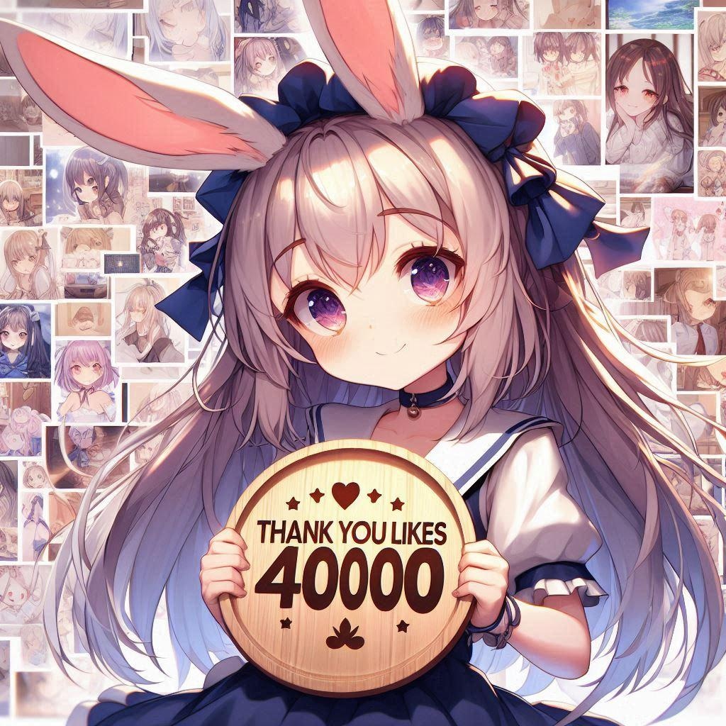 みんなありがとう！！40000いいね達成♡