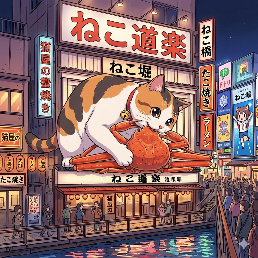 あのかにをくえるのはねこさま