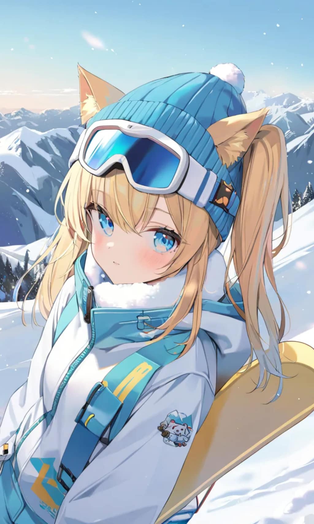 こるり「冬山は遊べる。姉は」まや「寒い」