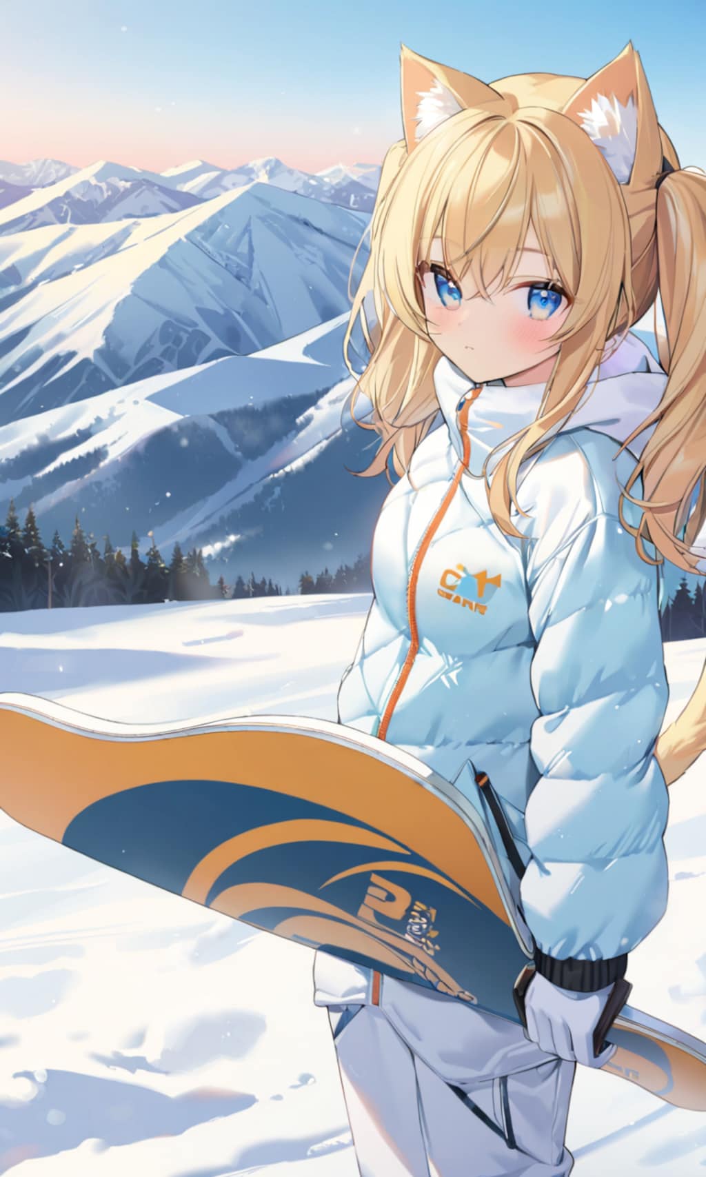 こるり「冬山は遊べる。姉は」まや「寒い」