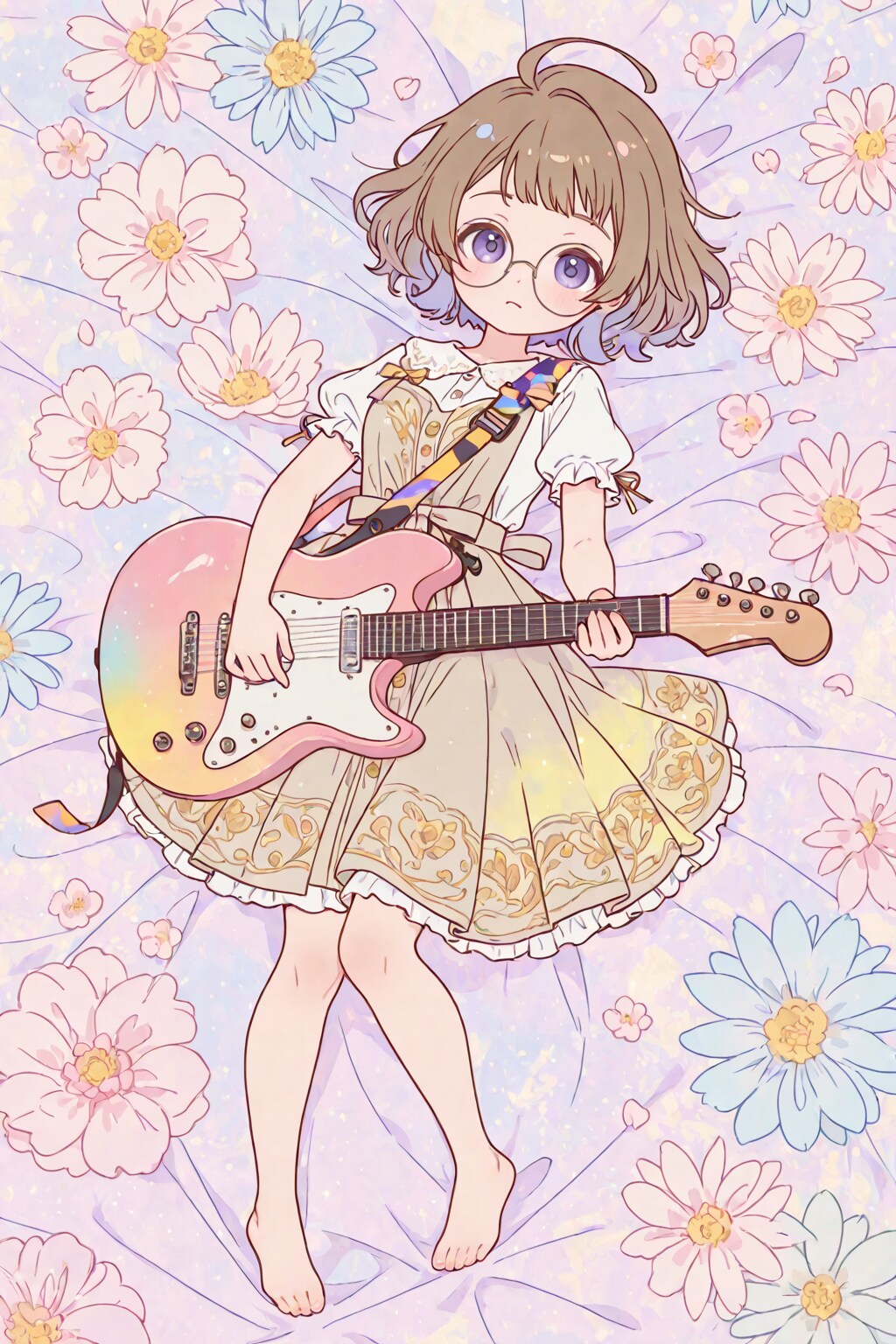 北欧風ギター少女