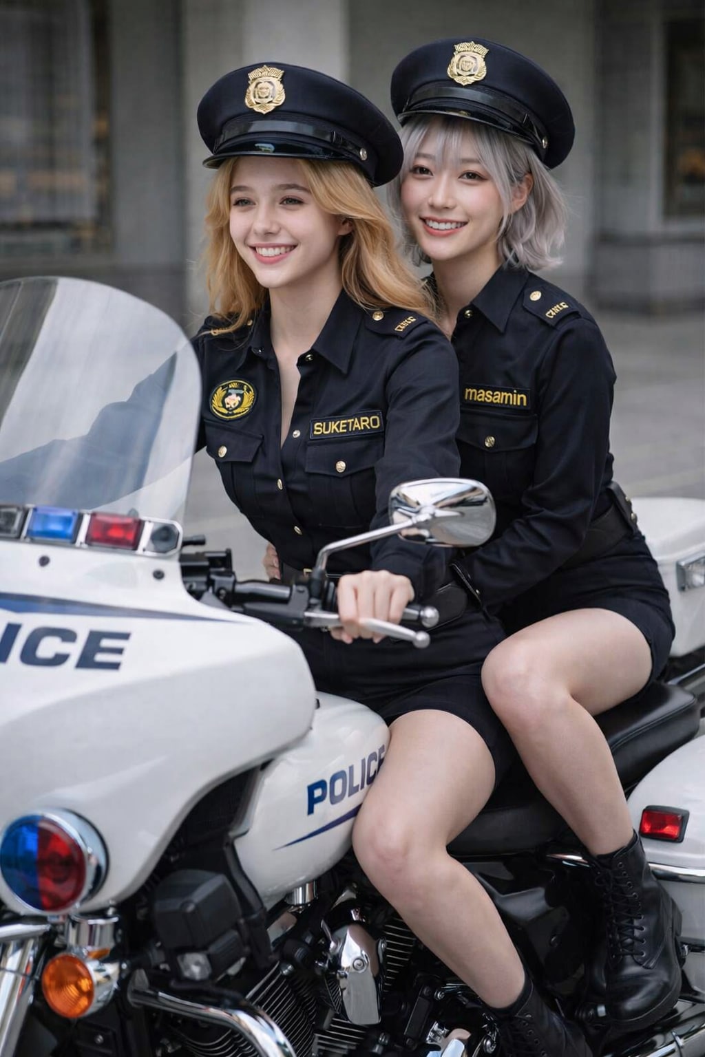 【masamin先輩のまねっこ投稿】チャーミー💛里美ちゃんと一緒にハイウェイパトロール💛