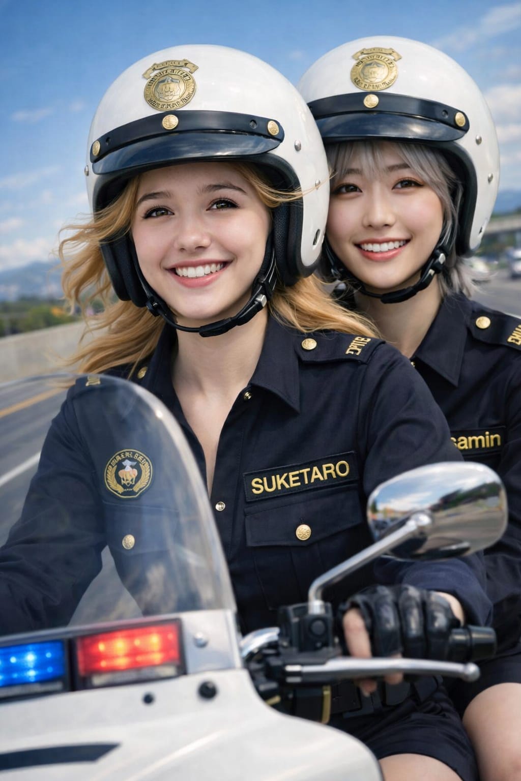 【masamin先輩のまねっこ投稿】チャーミー💛里美ちゃんと一緒にハイウェイパトロール💛