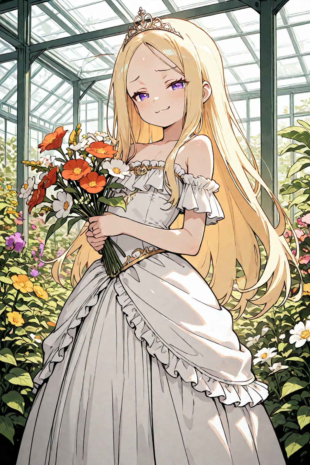好きなお花を持っていくがいいわ