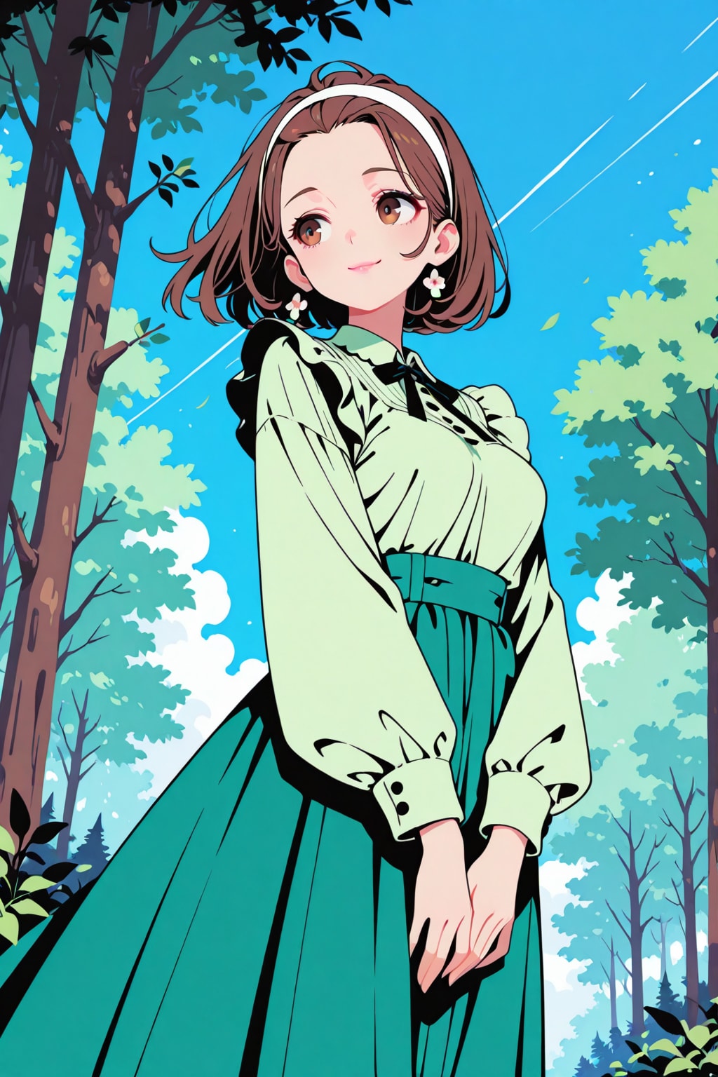 森の中の女の子