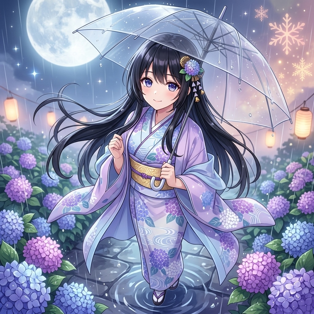 ある梅雨の日に出会った女の子の話