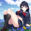 6月20日の誕生花：ベロニカ：セーラー服版 2枚目