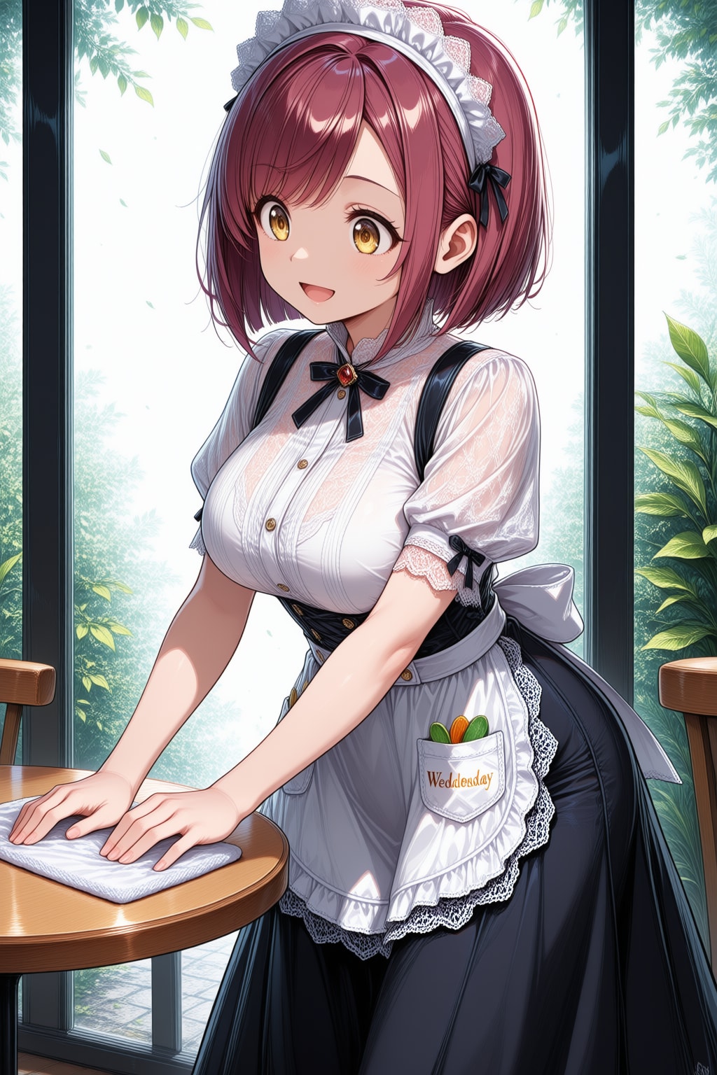 おはようございます（挨拶メイドの芽衣ちゃん）