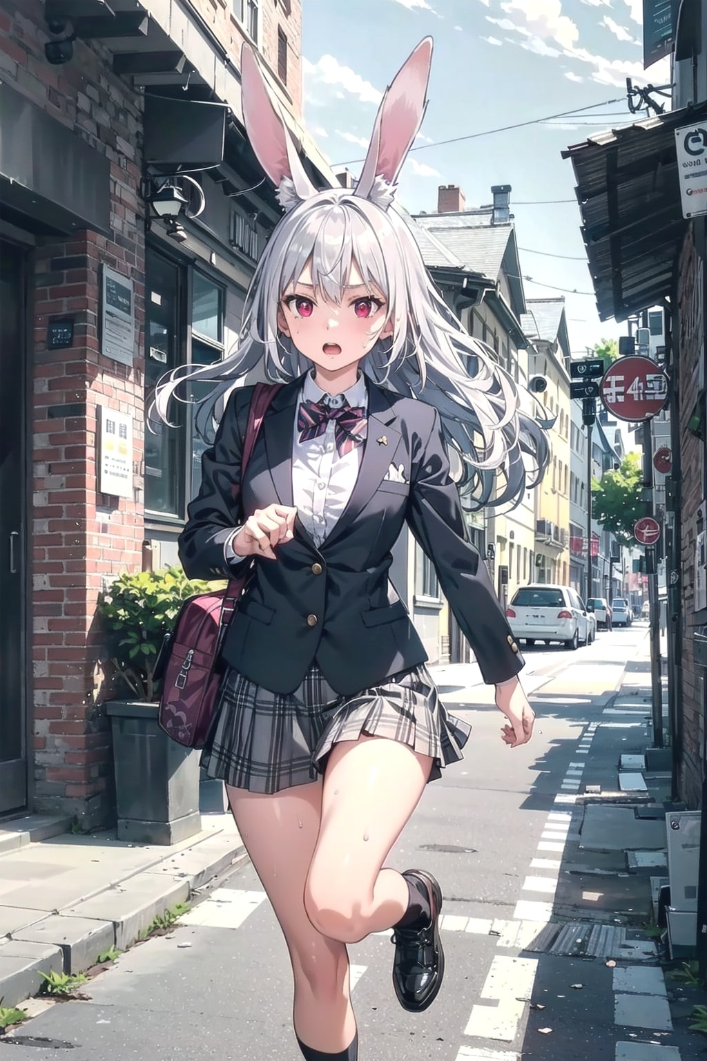 ちっ、遅刻なのですぅ～ッ‼️🐰💦