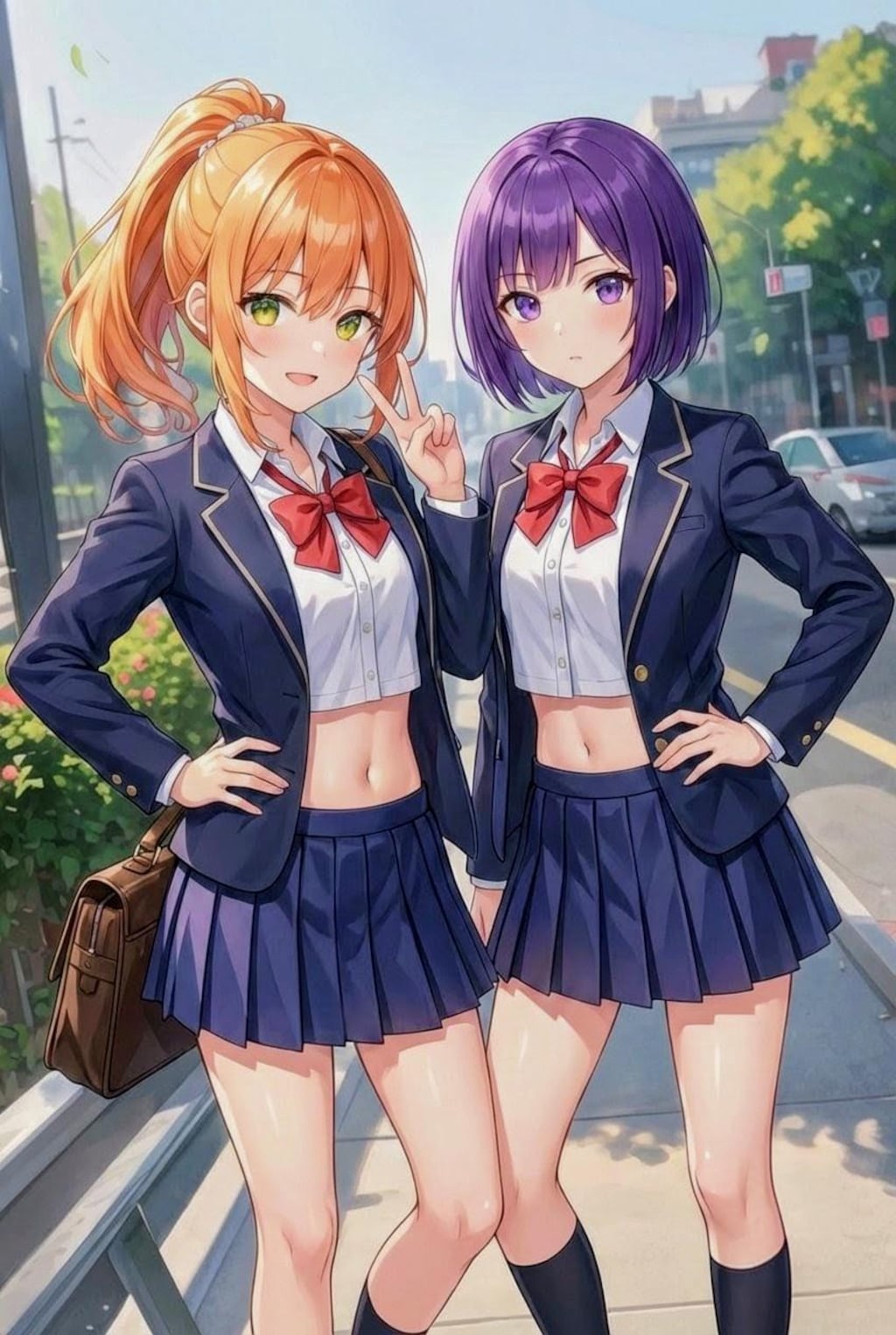 晶ちゃんのおへそ部勧誘をあきらめないアキナ