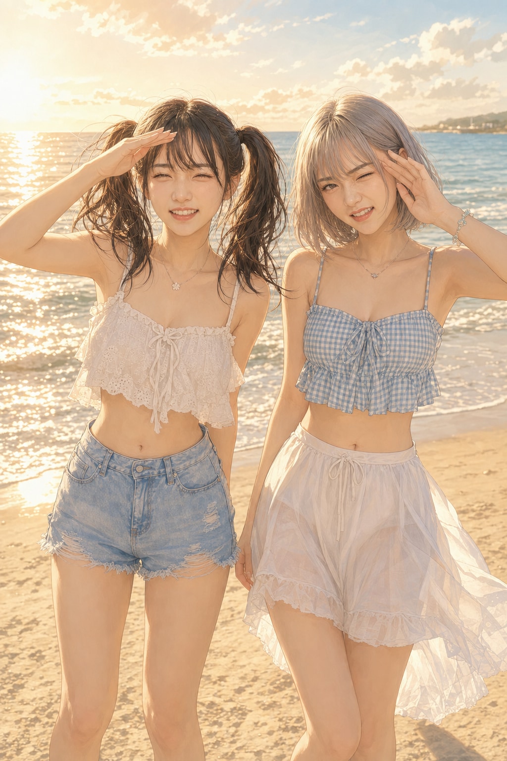 日差しがきつすぎます！