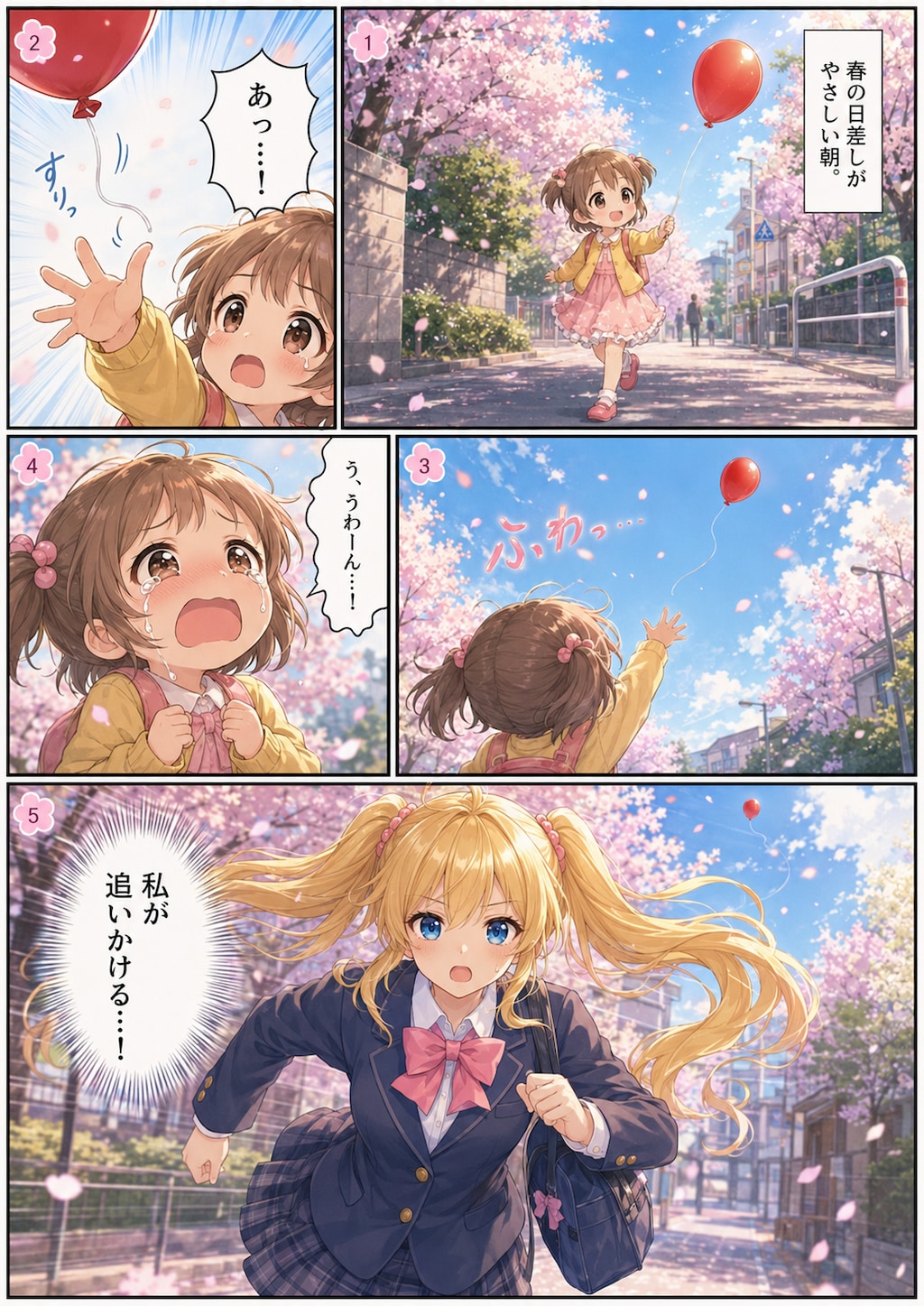 魔法少女ミラクル・リリーと風船