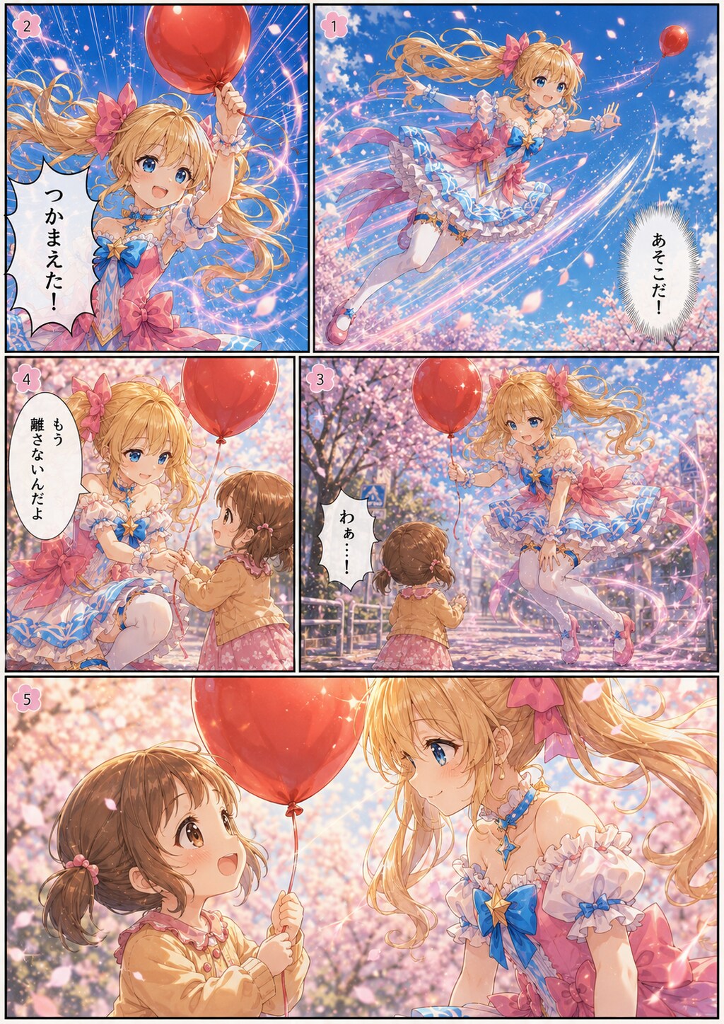 魔法少女ミラクル・リリーと風船