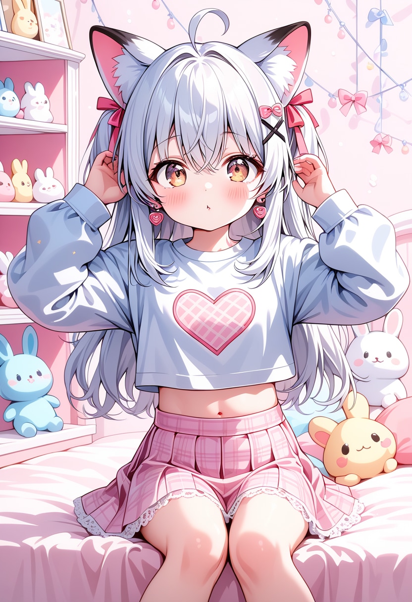 ネコミミガーリー | の人気AIイラスト・グラビア