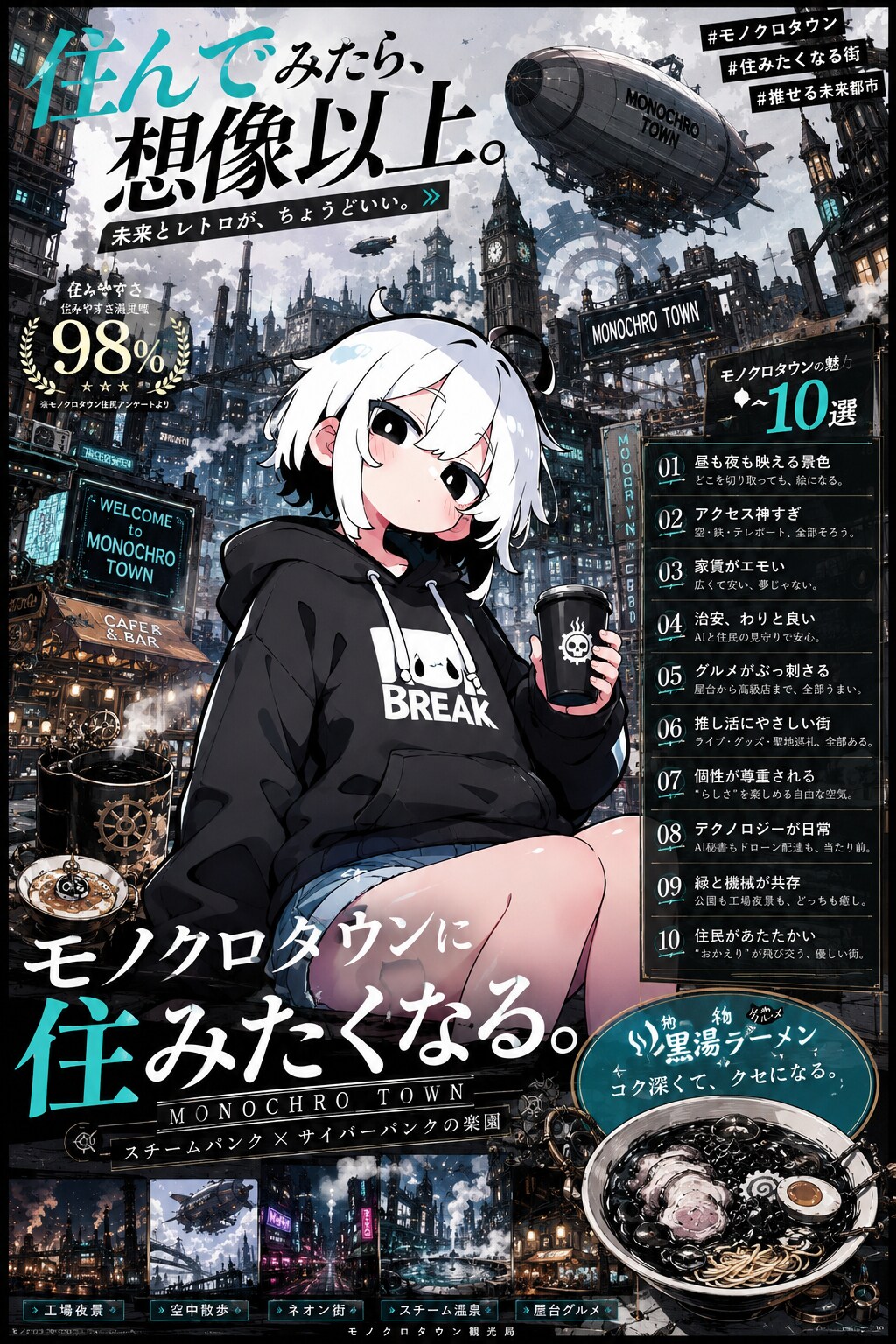 あつまれモノクロの街