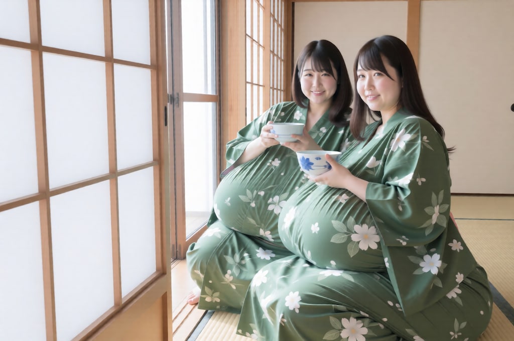 今日、うちの温泉に、とんでもない巨乳の姉妹が来ました
