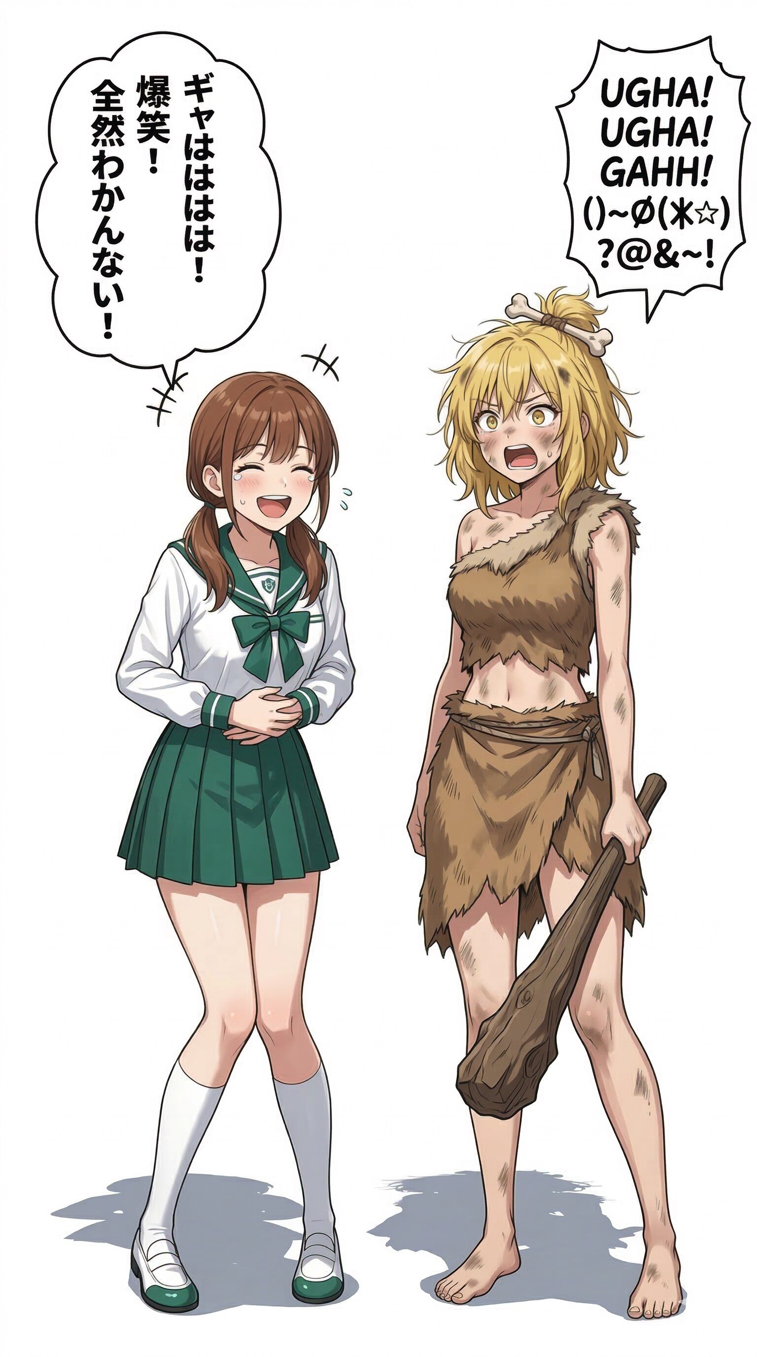 彼女だけ原始時代