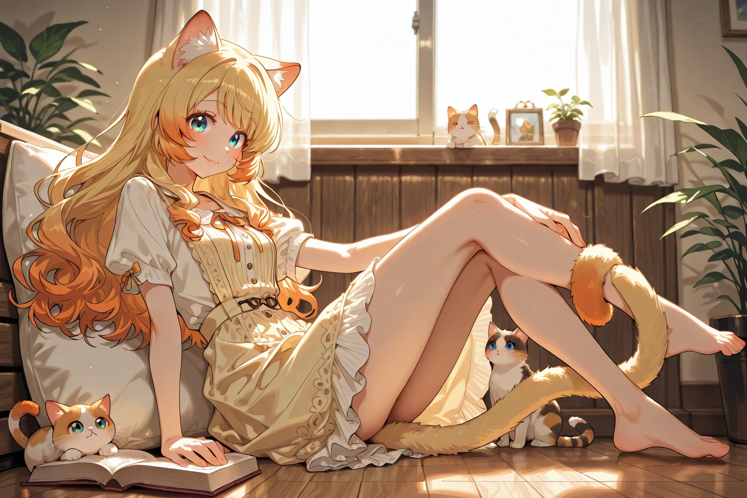 猫とまったり