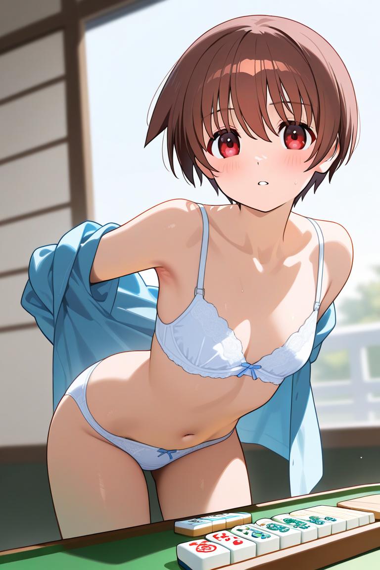 宮◯咲 脱衣麻雀絶不調