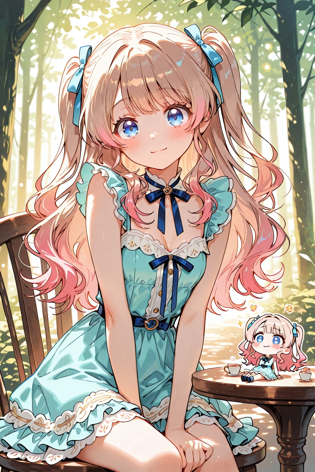 森の中のカフェ