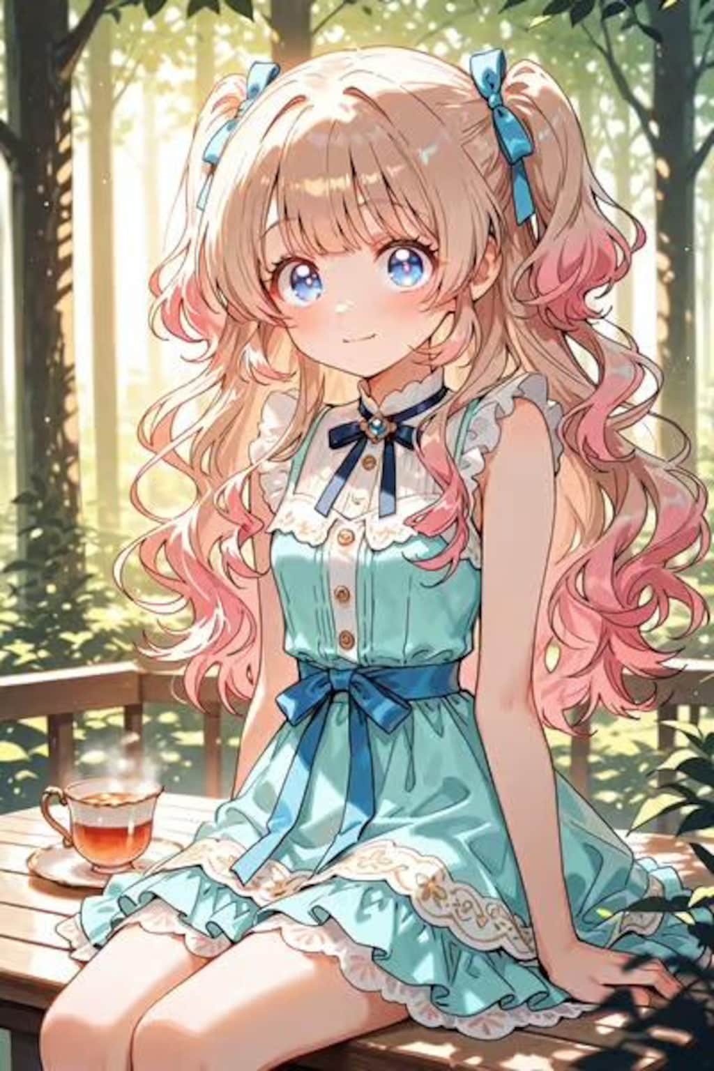 森の中のカフェ