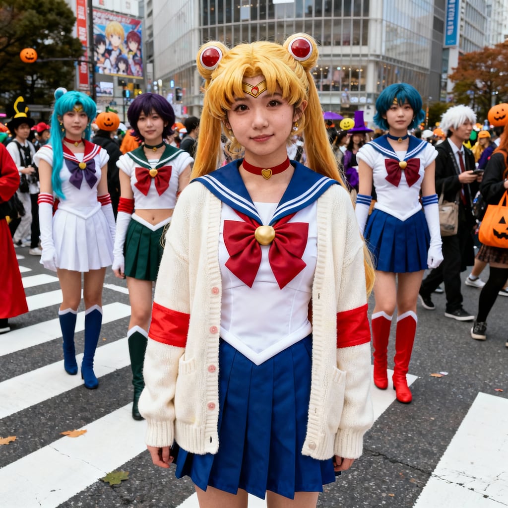 セーラー戦士月乃うさnyan(՞•֊•՞)