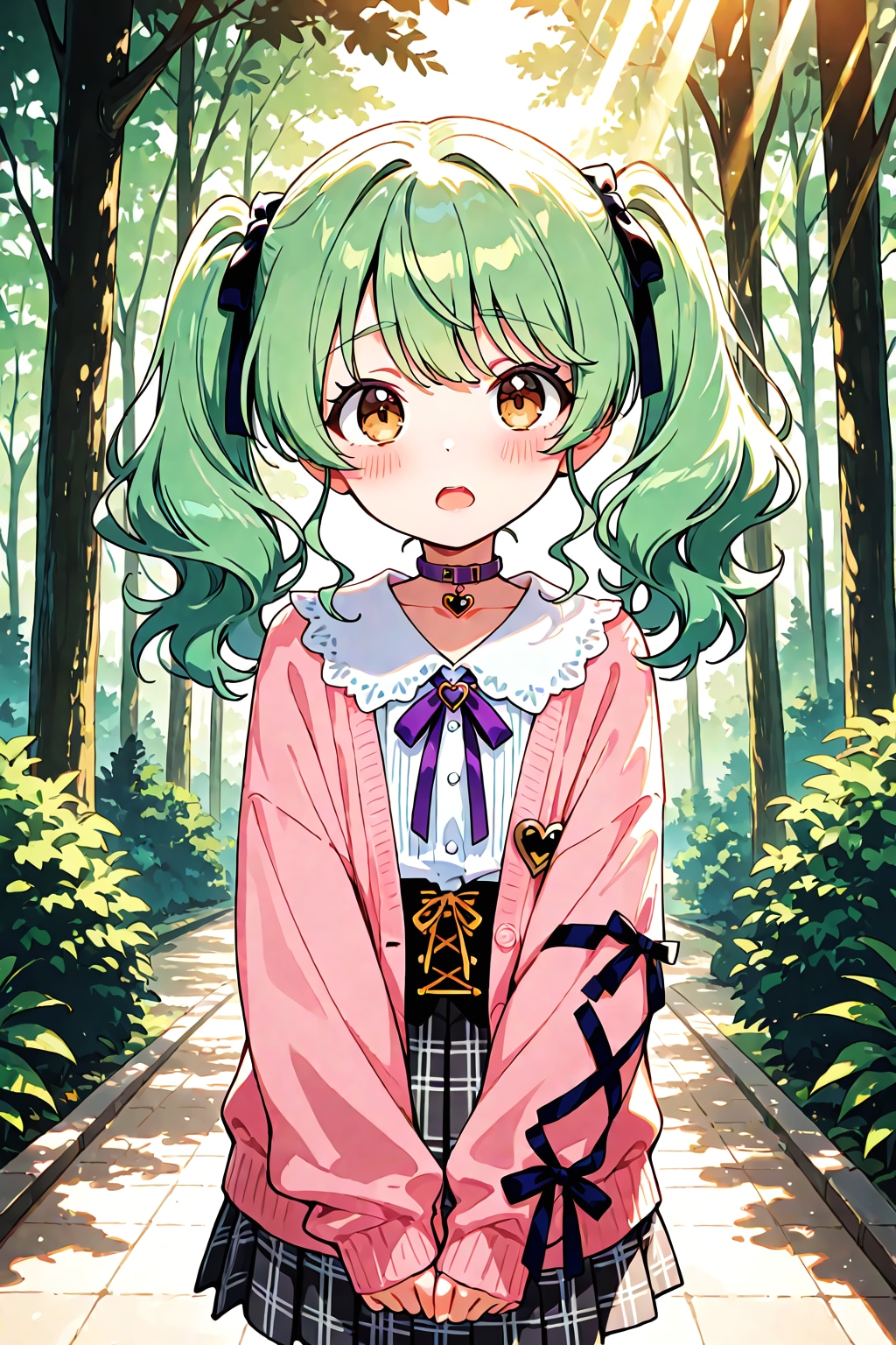 不思議な森とお喋りな猫さん | の人気AIイラスト・グラビア