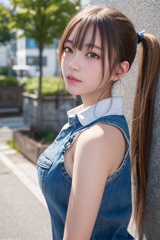 女子高生ツインテール