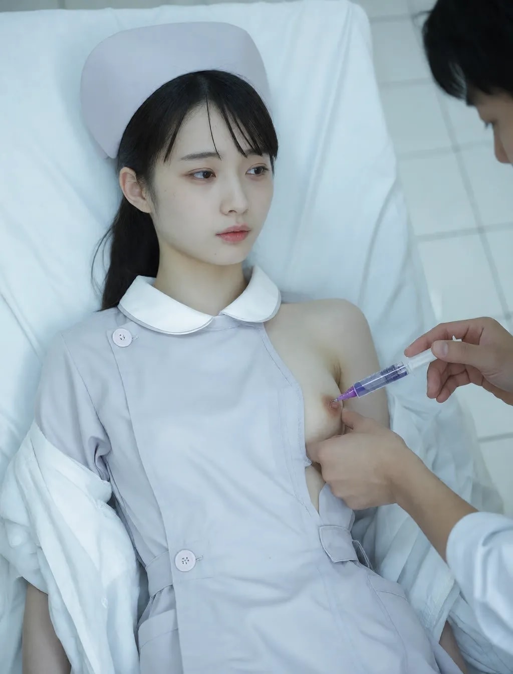 【ちょい閲覧注意】乳首に注射