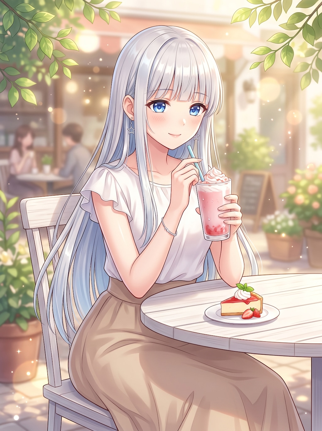 カフェテラスでまったり