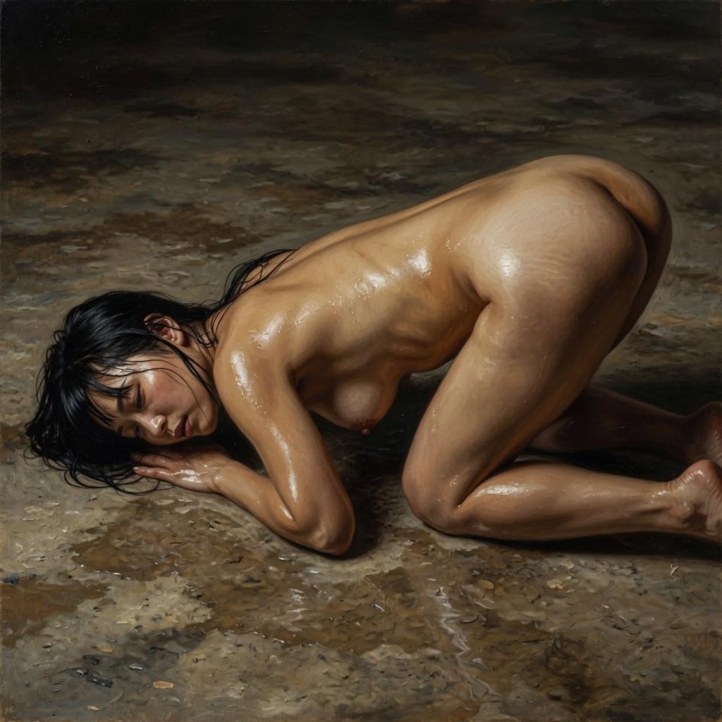 オバショット、絵画風