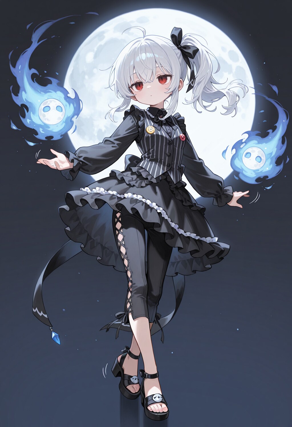 夜のサイドテールジト目ちゃん