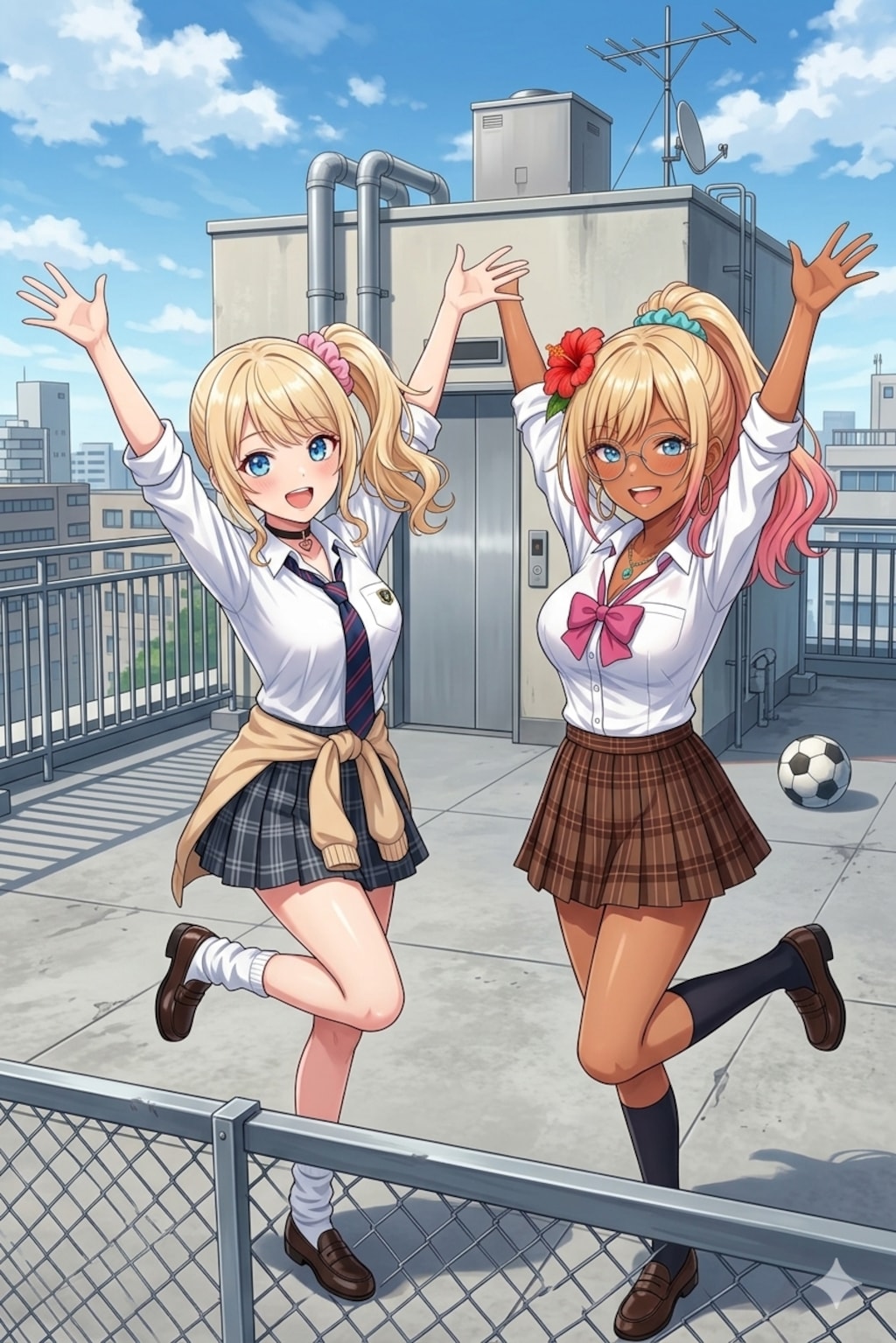 七海 ＆ クロエ  2人でパラパラ