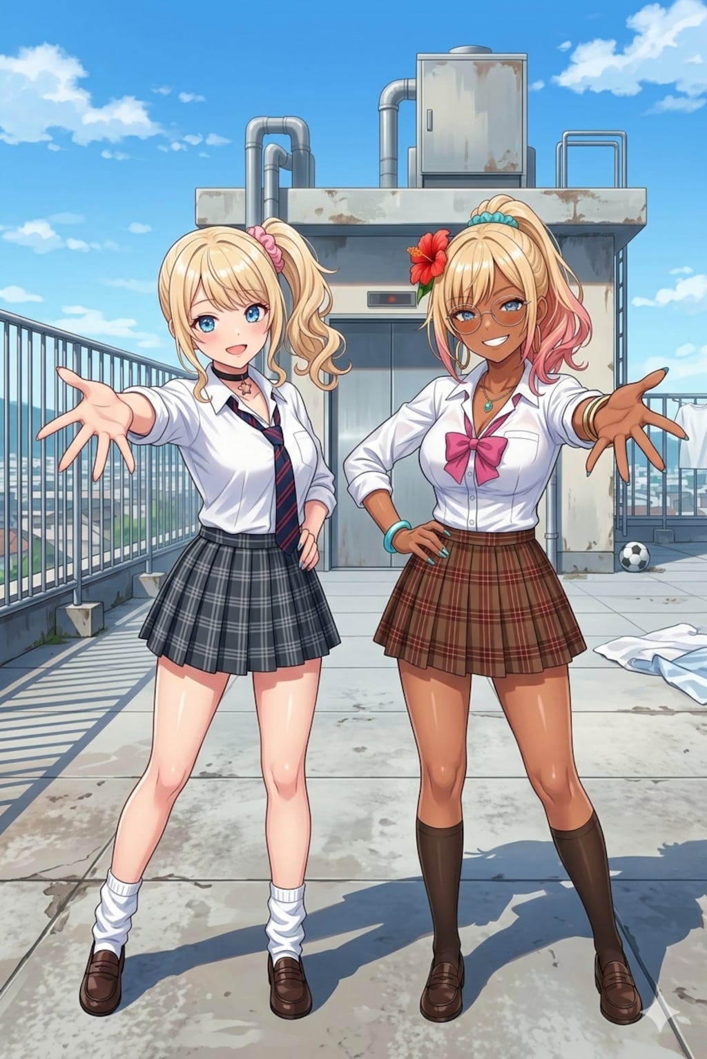 七海 ＆ クロエ  2人でパラパラ