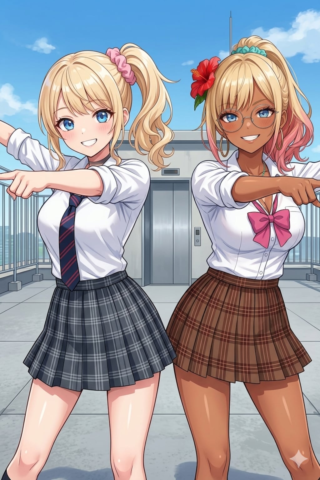 七海 ＆ クロエ  2人でパラパラ