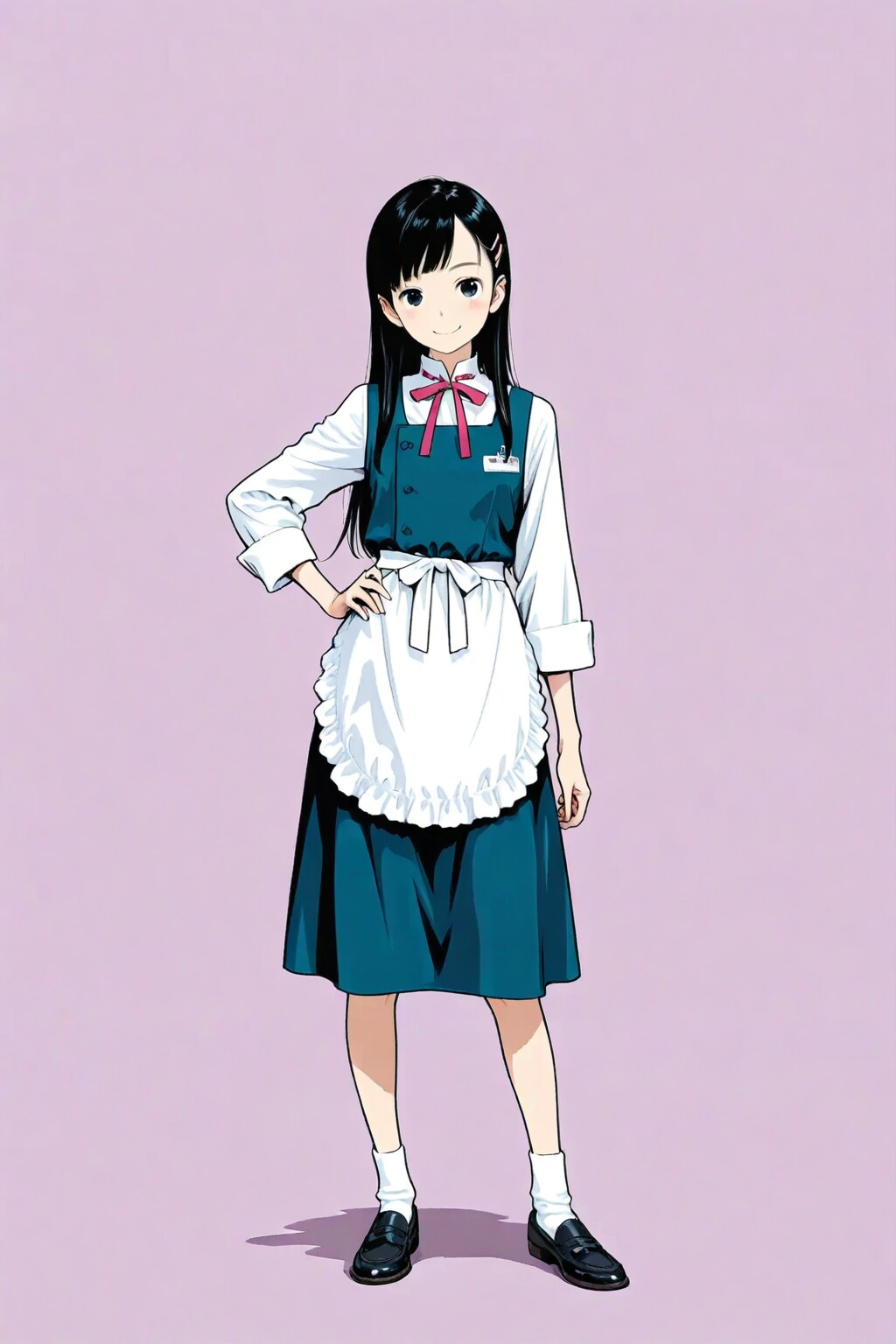 バイト制服の三女ちゃん⛄✨ | の人気AIイラスト・グラビア